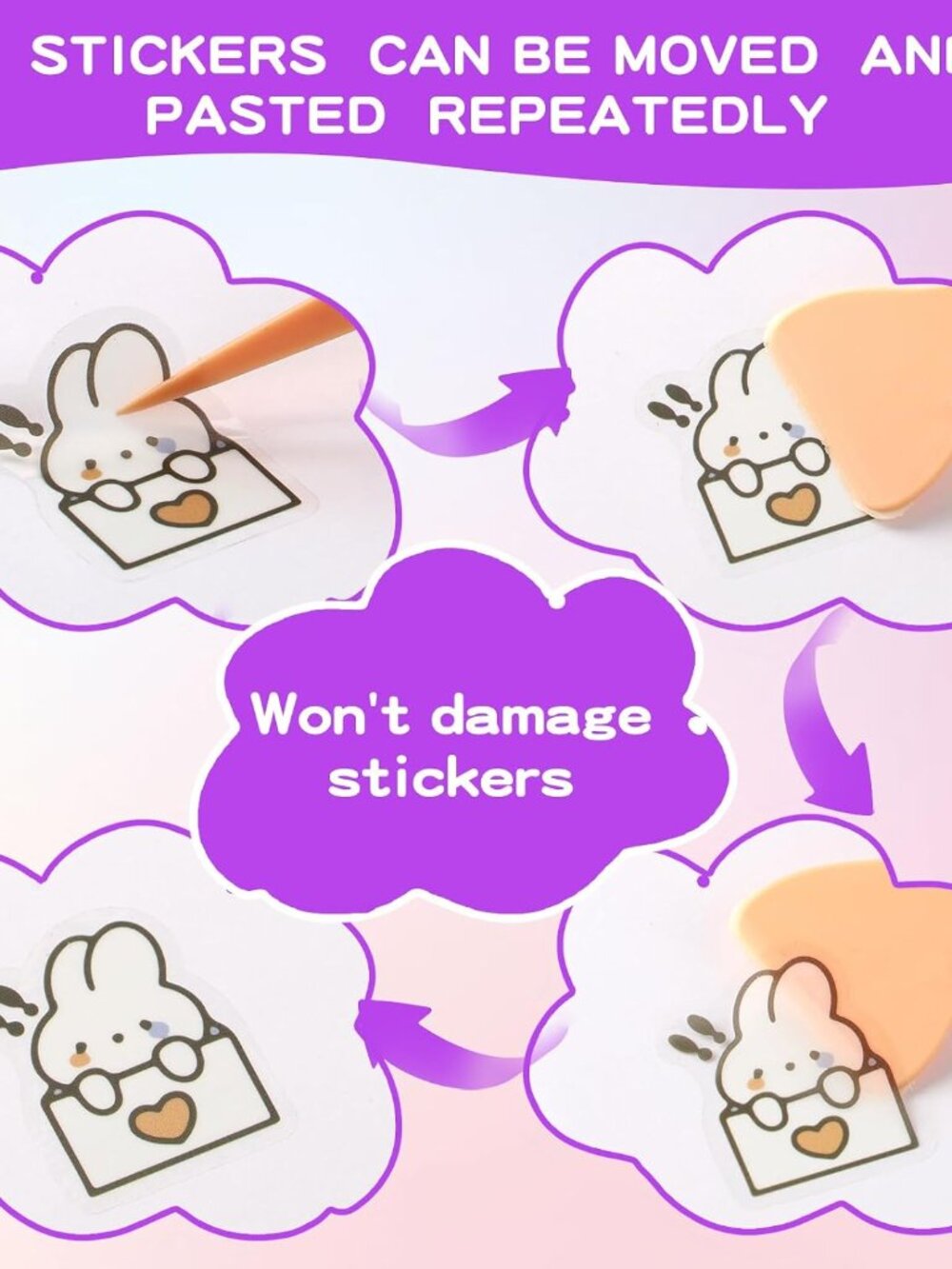 Reusable Sticker Book,Sticker Collecting Book,A5 Sticker Collecting Album - Picture 5 of 7